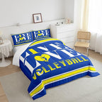 Kids Volleyball Comforter Set Full Size Sports Game Bedding Set for Boys Girls Teens Bedroom Decor Volleyball Player Comforter Women Men Sports Theme Duvet Set with 2 Pillow Case
