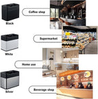 Electric Espresso Knock Box, Automatic Portafilter Cleaner for Espresso and Coffee Puck, Essential Accessories for Home or Commercial Coffee Bar