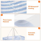 Lifewit Extra Large Tote Bag, Reusable Grocery Bags with Metal Wire Frame and Handles
