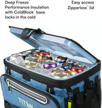 Titan by Arctic Zone Deep Freeze Cooler - Zipperless Hardbody Cooler - Deep Freeze Insulation, HardBody Liner, and SmartShelf