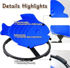 Autism Sensory Products Kids Swivel Chair for Autistic Kids Sensory Spinning Chair Spin Seat Sensory Indoor/Outdoor - Improve Balance & Motion Sickness Relief for Children & Teens