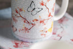 Maison d' Hermine Coffee Mug with Handles Tea Cups (12 Ounce, Pack of 1) | Fine Bone China Coffee Mugs for Hot Beverages Cappuccino Latte Home Restaurant Spring Summer -Blossoms in Spring - Sakura