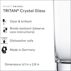 SCHOTT ZWIESEL Basic Bar Selection Long Drink Glass (Set of 6), Drinking Glass for Longdrinks, Dishwasher-Safe Tritan Crystal Glasses, Made in Germany (11 Ounce)
