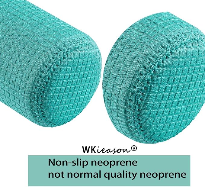 WKieason 12oz Standard Can Sleeves Insulators Sleeves Standard Can Covers 12OZ Beer Bottle Sleeves Coolers Holder Non-slip Neoprene Can Coolier Sleeves 4PC Pack (Black/Red/Yelllow/Blue)