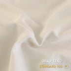 Andency Beige Cream California King Size Comforter Set, 3 Pieces Shabby Chic Ruffle Bedding Comforter Sets for Men Women, Soft Cozy Lightweight Fluffy Down Alternative Decorative Bed Set