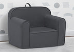 Delta Children Cozee Chair for Kids for Ages 18 Months and Up, Dark Grey