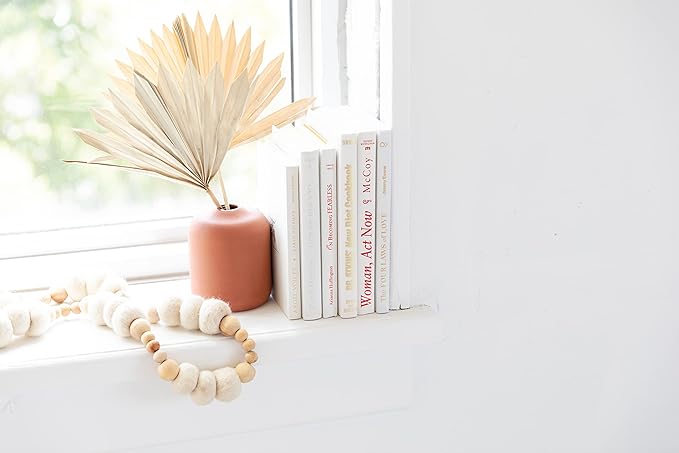 Colored Real Decorative Book Set - Decor Books for Book Shelf Decor, Home Decor for Shelves & Bookcases - Perfect for Book Decor, Decorative Books for Home Decor, & Books for Decor (Orange)