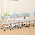 Kids' Desk Chairs Adjustable Height is Suitable for Children's Chairs Used in Families, Schools and Day-Care Between 2-10 Years Old The Max Bearing Capacity is 220LB(4PCS-Grey)