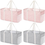 Lifewit Extra Large Tote Bag, Reusable Grocery Bags with Metal Wire Frame and Handles
