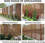 Zfmnoyev Outside Wooden Decorative Fences, Courtyard Edge Fence Board, Decorative Garden Trellis for Climbing Plants, Standing Decorative Privacy Fence Panels for Deck Patio Balcony(30x150cm)