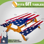 Picnic Table Cover with Bench Covers Table Cloth Tablecloth Summer Outdoor Rv Patio Tent Camping Glamping Campsite Camper Essentials Accessories Items Gear Gadgets Stuff Necessities Supplies Must Have