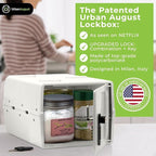 Dual Combination & Keyed Lockbox - Lockable Box for Everyday Use - Multi-Purpose lock for Home & Office Safety - Made of Industrial-Grade Plastic - One Size (Cream)