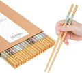 20Pairs Bamboo Chopstick Reusable Wooden Chop Sticks Washable Chinese Style 9.5Inch