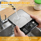 Waterproof Kitchen Scale, 5kg/11lb Food Scale Precisely Measures Grams and Ounces for Baking and Cooking, Stainless Stee Digital Scale with Backlight for Food