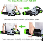 Car Drying Nozzle for EGO Leaf Blower Work for EGO 530 575 580 615 650 765 670 1 Pack + Shoulder Strap