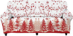 FKELYI Christmas Sofa Slipcover Xmas Tree Funny Music Note Design Super Soft Sofa Cushion Cover Washable Furniture Protector for Home Decorations-L
