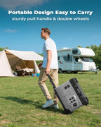 OUKITEL 5120Wh Large Capacity Solar Generator(2025 New),Portable Power Station P5000 Pro With 400W Solar Panel, 5 * 3600w AC Output (6000W Surge),1000W MPPT Solar for Emergency, Home Backup, Camping