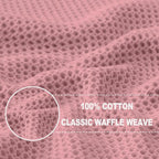 Homaxy 100% Cotton Waffle Weave Kitchen Dish Towels 12-Pack, Dried Rose | 13 x 28 Inches, Ultra Soft Absorbent Dish Towels, Quick Drying Cleaning Towels