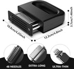 Meat Tenderizer Tool with 48 Stainless Steel Blades, Heavy-Duty Needle Tenderizer for Steak, Beef, Pork & Chicken, Kitchen Cooking Gadgets Tools Black
