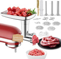 Stainless Steel Meat Grinder Attachments for KitcheAid Mixers | Meat Grinder, Sausage Stuffer, Perfect Grinder Attachment, Dishwasher Safe
