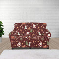 FKELYI Red Christmas Sofa Couch Cover for Indoor Non-Slip Furniture Protector Easy Going Stretch Sofa Slipcover Washable Sofa Slipcovers M