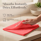 Urban Villa Hemstitch Cloth Dinner Napkins Cotton 20”x20” (Set of 12)-Red