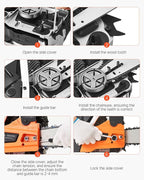 VEVOR Gas Chainsaw 58CC 2-Cycle Gasoline Powered Chainsaw 20 Inch Handheld Cordless Petrol Chain Saws For Forest, Wood, Garden and Farm Cutting Use