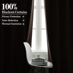 Light Coffee Pinch Pleat 100% Blackout Drapes Linen Blend, Room Divider, Room Darkening, Energy Saving, Furniture Protecting, Light Blocking Extra Wide Privacy Curtains, 240Wx84L, 1 PC