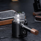 IKAPE Coffee Products, 51mm Coffee Distributor & Hand Tamper, Adjustable Depth Espresso Distributor Fits All 53mm Espresso Portafilter, Compatible with 51MM Breville Bottomless Portafilter (Silver)