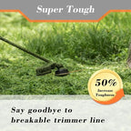 Cluparis 155 Sawtooth Trimmer line Heavy Duty for Push String Trimmer 1-Pound, 0.155" Nylon Weed Eater String .155-inch-by-102-ft Commercial String Trimmer Line in Spool with Line Cutter