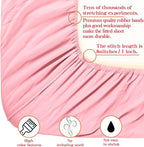 NTBAY Toddler Bedding Set - 4 Piece Soft and Breathable Crib Bedding Set for Boys and Girls, Includes Quilted Comforter, Fitted Sheet, Flat Top Sheet and Envelope Pillowcase, Pink