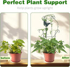 23 Inch Plant Trellis for Potted Plants, Sturdy Metal Houseplant Trellis for Climbing Plants Indoor Outdoor, Rust-Resistant Plant Support for Monstera Pothos Ivy, 2 Pack (2, 23inch)
