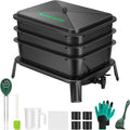 VIVOSUN 3-Layer Worm Compost Bin, 30L Worm Composter, Easy Setup Inclusive Worm Farm Kit for Recycling Food Waste