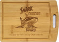 Shark Coochie Charcuterie Boards/Bamboo Cutting Board/With Juice Grooves/Laser Engraved Pattern/Charcuterie Board (13x9 in)