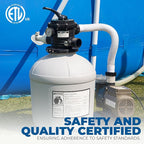 XtremepowerUS 3,100GPH Swimming Pool 16" Sand Filter 3/4 HP Pool Pump w/ Timer 15,000GAL Above Ground Pool Set