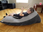 Stuffed Animal Storage Bean Bag Chair Cover | 53" Extra Large Beanbag Cover for Kids and Adults, Plush Toys Holder and Organizer for Boys and Girls | Premium Velvet - Soft & Comfortable