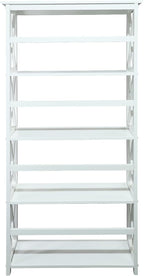 Casual Home Montego Bookcase, 5-Shelf, White,324-51
