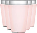 TahoeBay Blank Pint Glass Sleeves, Beer Coolers, 6-Pack, Blush | Insulating Foam Cooler, 16oz Collapsible Tapered Beverage Holder, Bar Cup Insulator for Transfer Vinyl, HTV, Sublimation, DTF