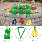 Cute Frog Garden Decor, Sitting Frog Garden Statue Outdoor, 6.2inch Frogs Statues Resin for Yard Patio Garden Office Tabletop Bookshelf Decor