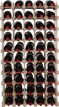 Wine Rack Small countertop Cabinet Stackable Storage Wooden freestanding Floor Wine Holder (50 Bottles)