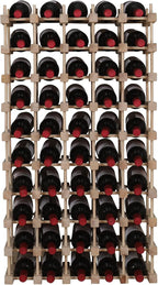 Wine Rack Small countertop Cabinet Stackable Storage Wooden freestanding Floor Wine Holder (50 Bottles)