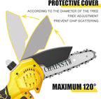 Cordless Mini Chainsaw 6 Inch, Auto Oiler &Tool-Box, One-Hand Handheld Electric Portable Chainsaw, Super Power Small Chain Saws 2x2000mAh Battery Operated, Hand Saw for Tree Wood Cutting Ranger