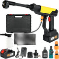 Cordless Pressure Washer, 990 PSI Portable Battery Power Washer with 6-in-1 Nozzle, 3.0Ah Battery, Electric Car Pressure Washer Handheld for Car Floor Fence Wall Cleaning
