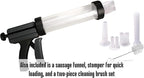Weston Original Jerky Gun Jr , Plastic Tube Holds 1lb of Ground Meat, Dishwasher Safe,White