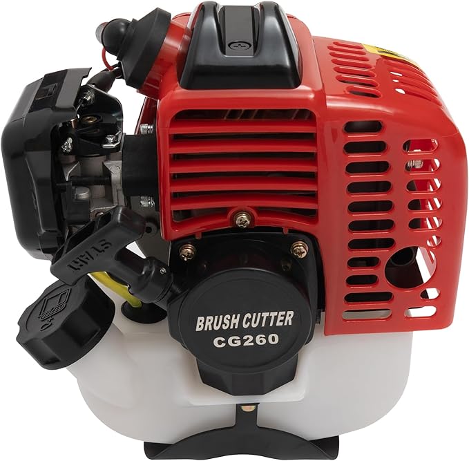 26cc Gas Weed Wacker, 2-Stroke Weed Eater, 2T Cutting Blade 8500r/min 650W 33.8 Oz Fuel Tank Power Single-Cylinder Air-Cooled Side-Mounted Engine Pole Saw String Trimmer W/Oil Pot, Goggles