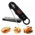 0.3s Fast Read Meat Thermometer – USB-C Rechargeable,Black | Digital instant read for BBQ, baking, and candy –no batteries needed