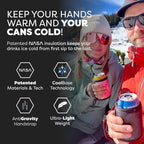 PHOOZY Insulated Can Cooler for Tall 16 oz Cans - Patented Drink Sleeve with NASA-Inspired Technology - Keeps Beer, Soda & Sparkling Water Cold Longer - Lightweight Outdoor Can Holder - Black Camo