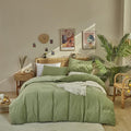 Sage Velvet Comforter Sets Solid Sage Green Flannel Bedding Set King Women 3 Pieces Sage Green Velvet Blanket Winter Bedding Set Men Sage Green Flannel Bed Comforter Set King Bedding Set