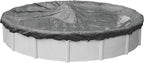 Robelle 28 ft Ultimate Charcoal Winter Pool Cover for Above Ground Pools, 4 ft Overlap (32 ft Cover Size), Solid 14 x 14 Scrim, 5.2 oz/yd2, 20-Year Warranty, Style: 5128-4