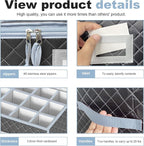 China Dinnerware Storage Containers Set- Dish,Mug,Stemware Storage Cases - Quilted Box Bins Stackable with Divider,handles,Clear Window for Cups,Plates,Wine Glasses Moving Set of 6 (Grey